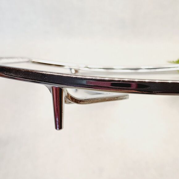 Vintage Corning Ware Chrome Metal Large Casserole Rack Hot Pad Trivet P-10-M-1 - Picture 4 of 9